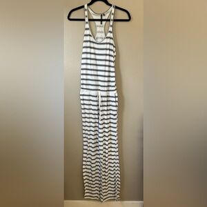 Joes Jeans racer back striped jumpsuit/coverup size XS